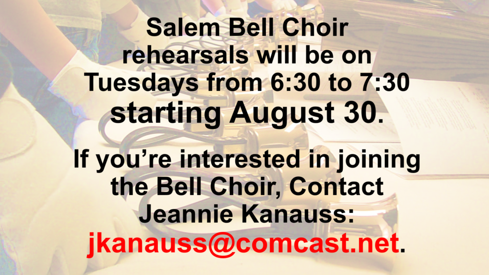 Bell Choir Rehearsals 2022
