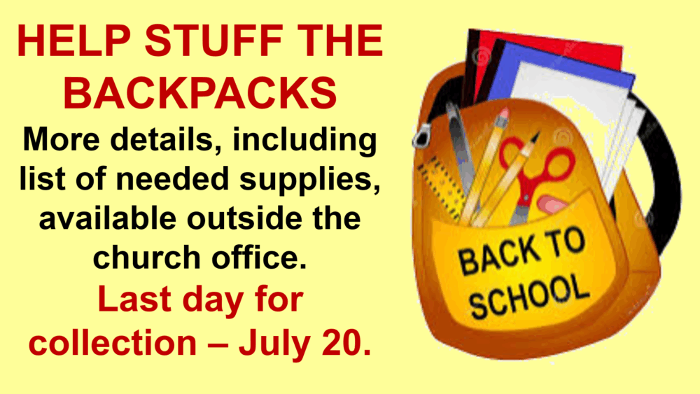 Stuff the Backpacks 2025