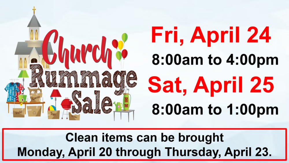 Rummage Sale 2026