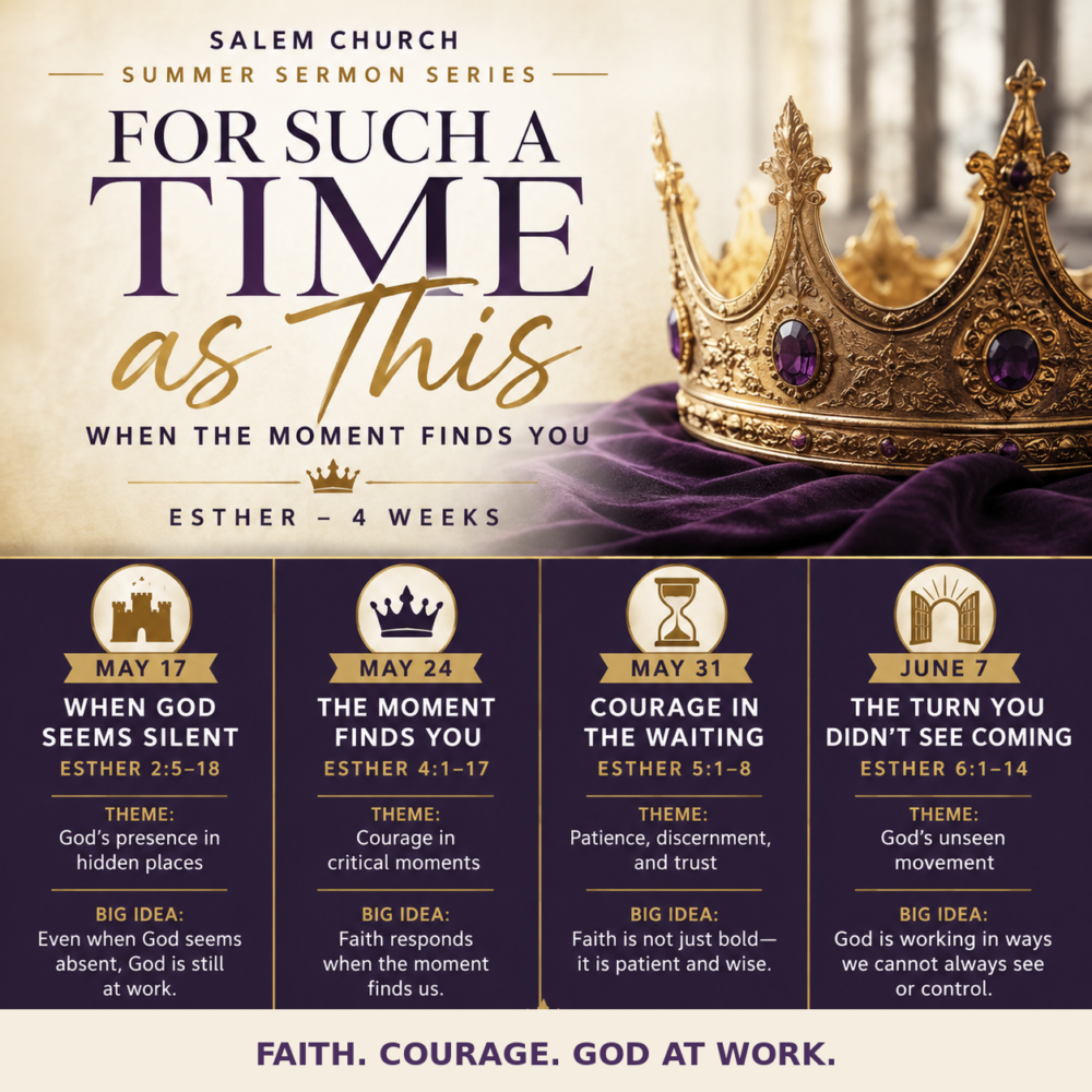Esther Sermon Series May 2026
