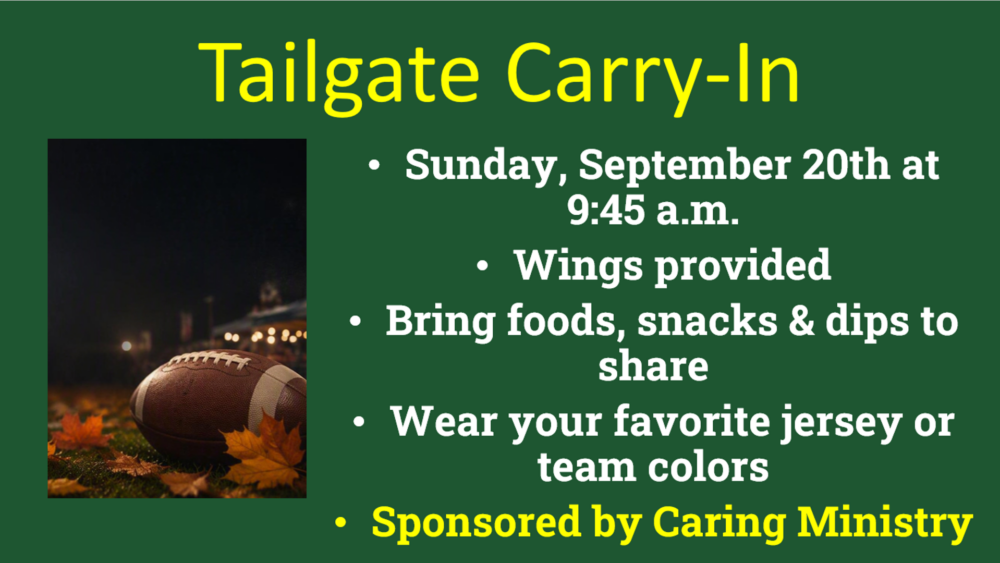 Tailgate Carry In 9-20-2026 Tailgate Carry In 9-20-2026